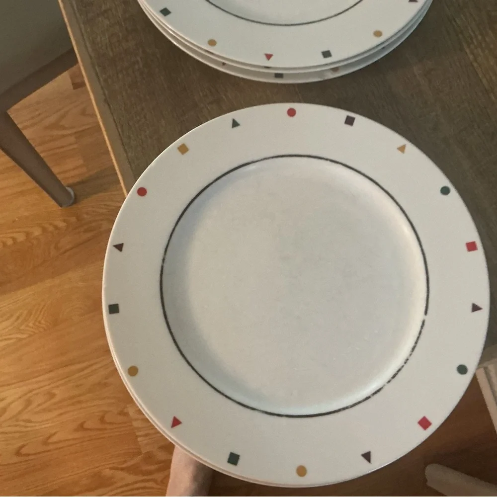 Elements dinner plates by Sasaki. 5